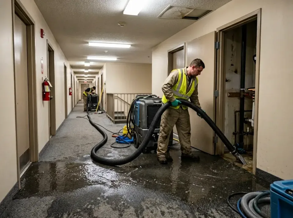 multi-unit-apartment-hallway-f-005 — frequently asked questions, Emergency Burst Pipe Water Extraction & Removal in Hockinso…
